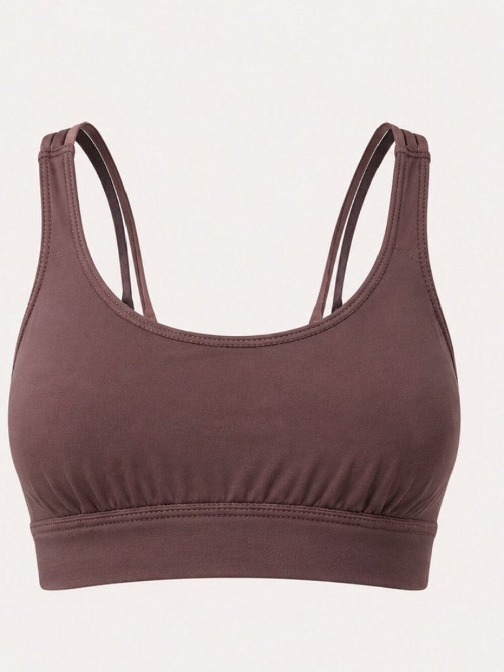 Mauve Purple Tie Dye Strappy Yoga Sports Bra Workout Top XS/S
